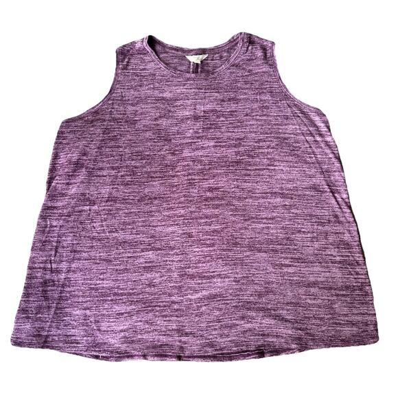 Terra&Sky Plus Size 2X (20W-22W) polyester/rayon/spandex Purple sleeveless tank. - Picture 1 of 7